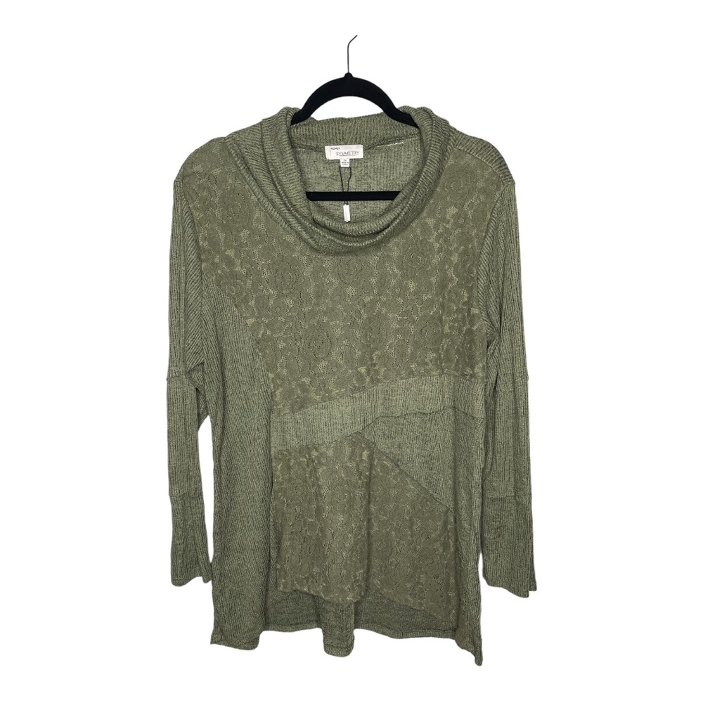 Symmetry Long Sleeve Lace Pullover Sweater | 2X
